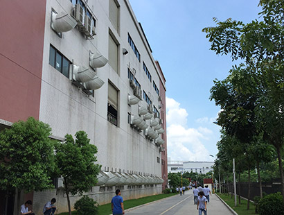 精密五金電子廠廣東長(zhǎng)盈環(huán)?？照{(diào)安裝案例